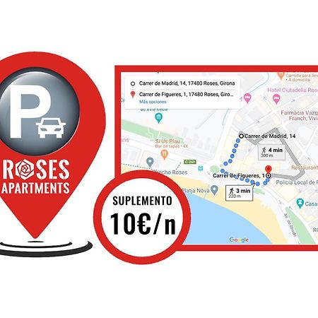 Roses Apartments Ocean 2 Habitaciones Vista Mar Lateral Bagian luar foto